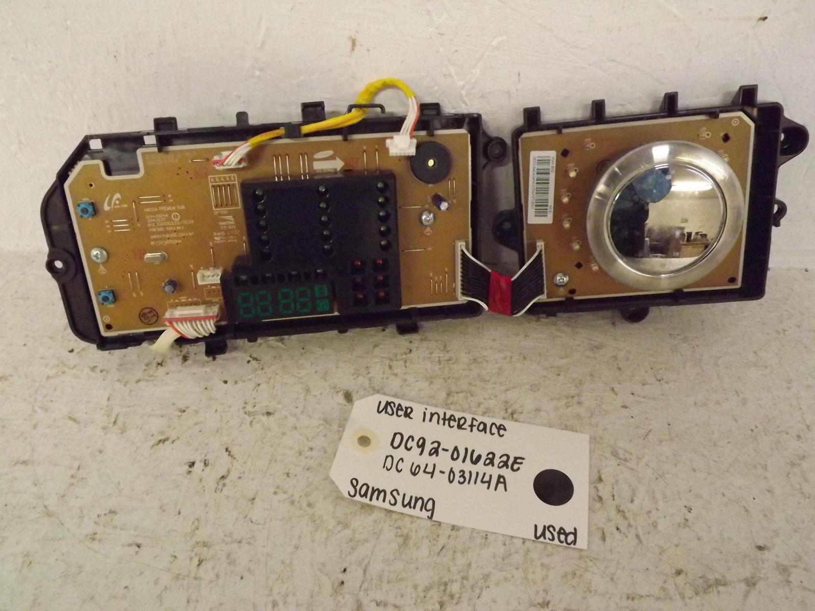 Samsung Washer DC92-01622E DC64-03114A User Interface Used Samsung Washer DC92-01622E DC64-03114A User Interface Used